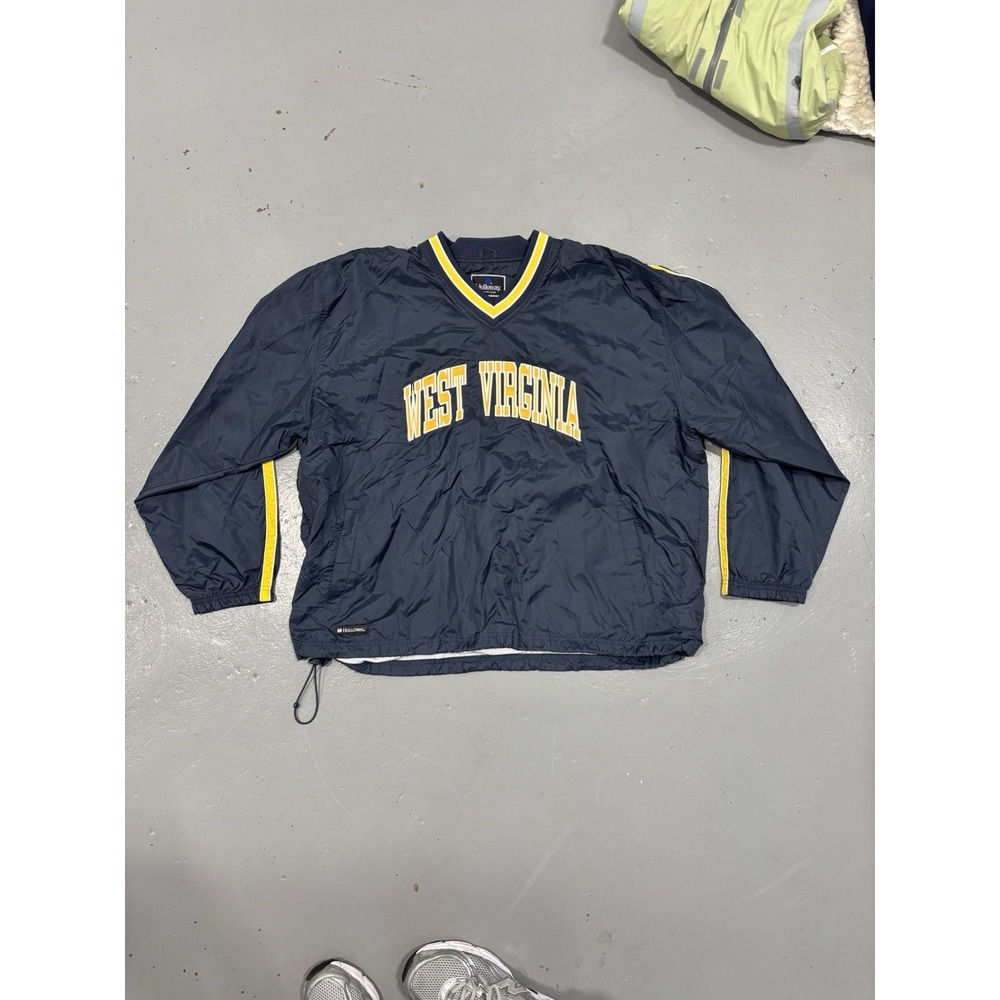 Vintage‎ West Virginia Holloway Pullover Jacket NCAA 2XL